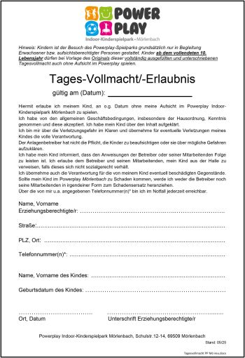 Tagesvollmacht pp mö neu